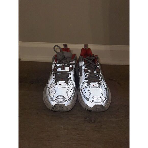 Nike W M2k Tekno Womens Bq3378-001 Size 5 Gray Red m3 Reflection - Picture 9 of 10